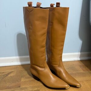 Schutz Tessie Up Western Leather Tall Boots. Size 9.5 B.